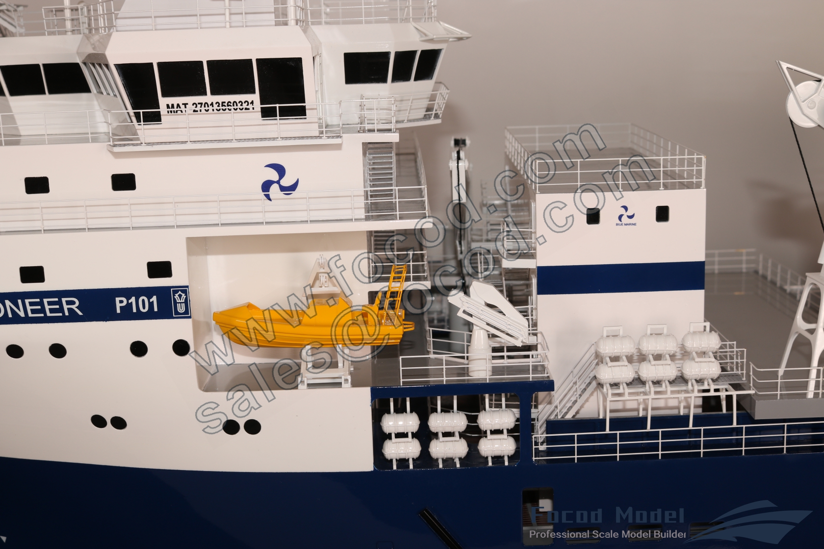 customized model of 134m Offshore Support Vessel
